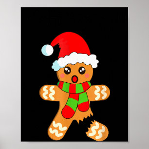 Grappige Kerstman Peperkoek Koekje Oh Snap Poster