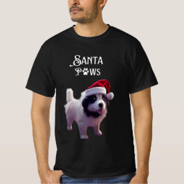 Grappige Kerstman Pootjes Hond T-shirt