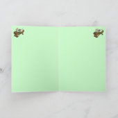 Grappige Kerstman proef op het vliegtuigKerstkaart Feestdagen Kaart (Binnen)