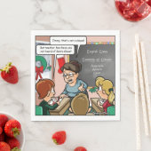 Grappige Kerstman Pun Kerstfeest servetten (Insitu)