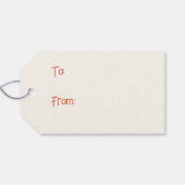 Grappige Kerstman Retro kerstavond Cadeaulabel (Achterkant Horizontaal)