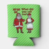 Grappige Kerstman Sinterklaas & Mrs Holiday Joke Blikjeskoeler (Achterkant)