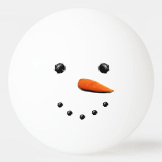 Grappige Kerstman Sneeuwman Pingpongbal