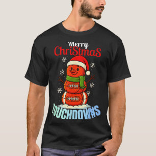 Grappige Kerstman Sneeuwman Voetbal Voor Mannen & T-shirt