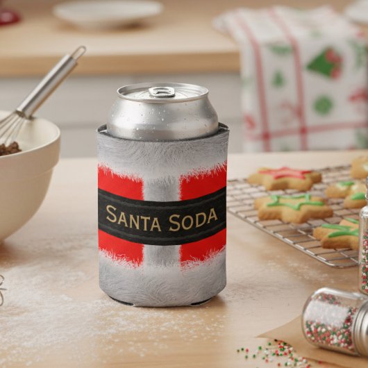Grappige Kerstman Soda Koelbox Blikjeskoeler