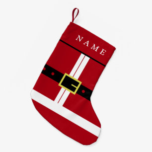 Grappige Kerstman Stocking met aangepaste naam Kleine Kerstsok