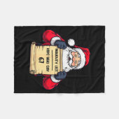 Grappige Kerstman Stoute Lijst Kinderen Die 67 Ker Fleece Deken (Voorkant (Horizontaal))