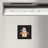 Grappige Kerstman Stoute Lijst Kinderen Die 67 Ker Magneet (Insitu (Vaatwasser))