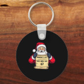 Grappige Kerstman Stoute Lijst Kinderen Die 67 Ker Sleutelhanger (Voorkant)