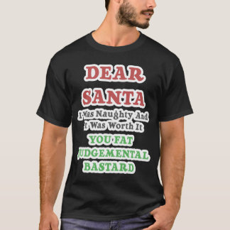Grappige Kerstman T-shirt