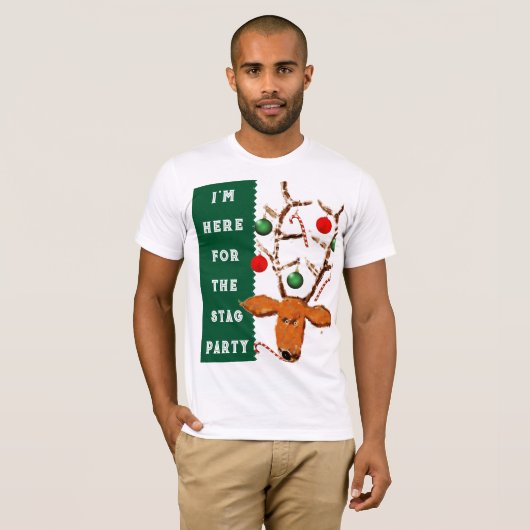 Grappige Kerstman T-shirt (Voorkant volledig)