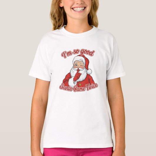 Grappige Kerstman T-shirt (Voorkant)