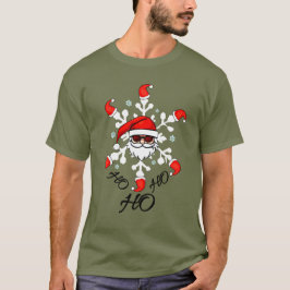 Grappige Kerstman T-shirt Ho Ho Ho Vakantie Stijl