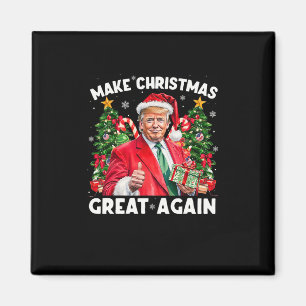 Grappige Kerstman Trump 2025 Maak Kerstmis weer Gr Magneet