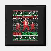 Grappige Kerstman Trump, heb jezelf een vrolijk ke Magneet (Voorkant)