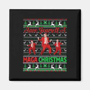 Grappige Kerstman Trump, heb jezelf een vrolijk ke Magneet