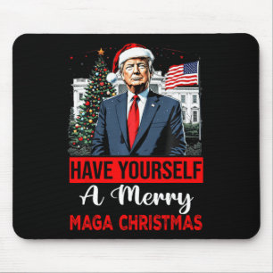Grappige Kerstman Trump, heb jezelf een vrolijk ke Muismat