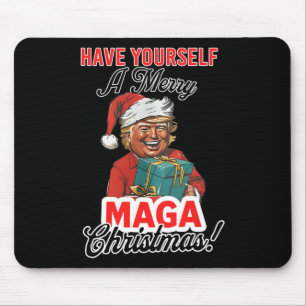 Grappige Kerstman Trump, heb jezelf een vrolijk ke Muismat