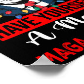 Grappige Kerstman Trump, heb jezelf een vrolijk ke Poster (Hoek)