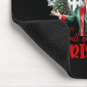 Grappige Kerstman Trump, ik ben thuis voor de kers Muismat (Hoek)