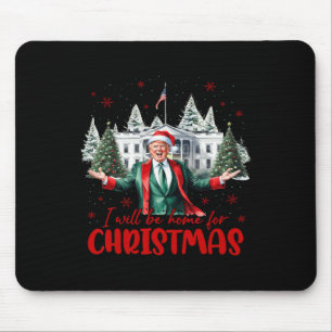 Grappige Kerstman Trump, ik ben thuis voor de kers Muismat