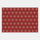 Grappige Kerstman Trump, ik ben thuis voor Kerstmi Inpakpapier Vel (Voorkant 3)