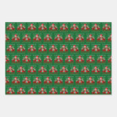 Grappige Kerstman Trump, ik ben thuis voor Kerstmi Inpakpapier Vel (Voorkant 2)