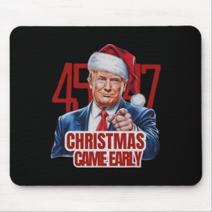 Grappige Kerstman Trump Kerstmis kwam vroeg 47e Pr Muismat