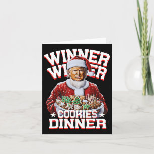Grappige Kerstman Trump Kerstwinnaar Cookies Kaart