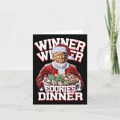 Grappige Kerstman Trump Kerstwinnaar Cookies Kaart (Voorkant)