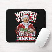 Grappige Kerstman Trump Kerstwinnaar Cookies Muismat (Met muis)