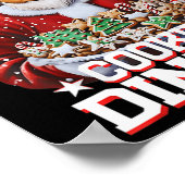 Grappige Kerstman Trump Kerstwinnaar Cookies Poster (Hoek)