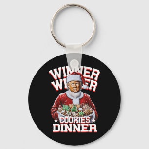 Grappige Kerstman Trump Kerstwinnaar Cookies Sleutelhanger