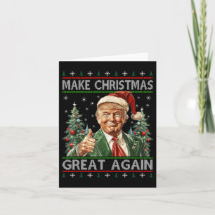 Grappige kerstman Trump maakt kerst weer lelijk Kaart