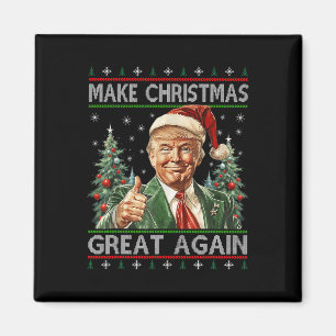 Grappige kerstman Trump maakt kerst weer lelijk Magneet