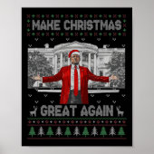Grappige kerstman Trump maakt kerst weer lelijk Poster (Voorkant)