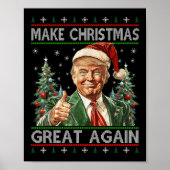 Grappige kerstman Trump maakt kerst weer lelijk Poster (Voorkant)