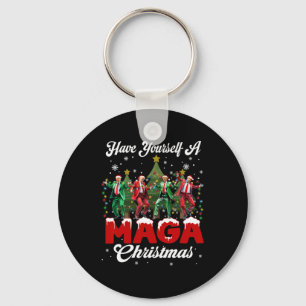 Grappige Kerstman Trump, Prettig Kerstfeest M.a.g. Sleutelhanger