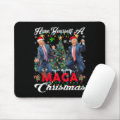 Grappige Kerstman Trump Prettig Kerstfeest Mega Ch Muismat (Met muis)