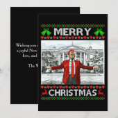 Grappige Kerstman Trump Vrolijk Kerstfeest Feestdagenkaart (Voorkant / Achterkant)