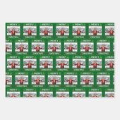 Grappige Kerstman Trump Vrolijk Kerstfeest Inpakpapier Vel (Voorkant 2)