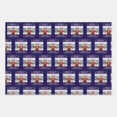 Grappige Kerstman Trump Vrolijke Kerst Lelijke Ker Inpakpapier Vel (Voorkant 3)