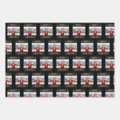 Grappige Kerstman Trump Vrolijke Kerst Lelijke Ker Inpakpapier Vel (Voorkant)