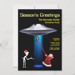 Grappige Kerstman 🎅🛸 UFO Kerstfeest Feestdagenkaart