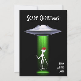 Grappige Kerstman 🎅🛸 UFO Kerstmis Kaart