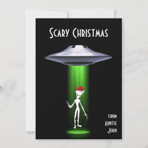 Grappige Kerstman 🎅🛸 UFO Kerstmis Kaart