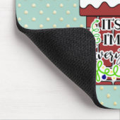 Grappige Kerstman Vastgelopen In Schoorsteen Kerst Muismat (Hoek)