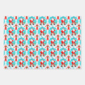 Grappige Kerstman verrast bij Mrs Claus Fish Inpakpapier Vel (Voorkant 2)