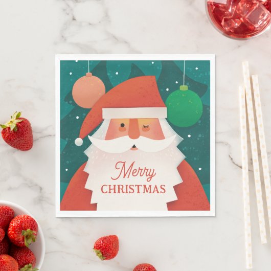 Grappige kerstman | Vrolijk kerstfeest Servet (Insitu)