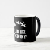 Grappige Kerstman vrolijk Kerstmis - doe ik vliege Magische Mok (Voorkant rechts)